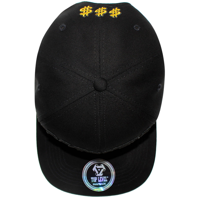 TOP LEVEL : MONEY | Bill Sublimation Patch Design Snapback Cap