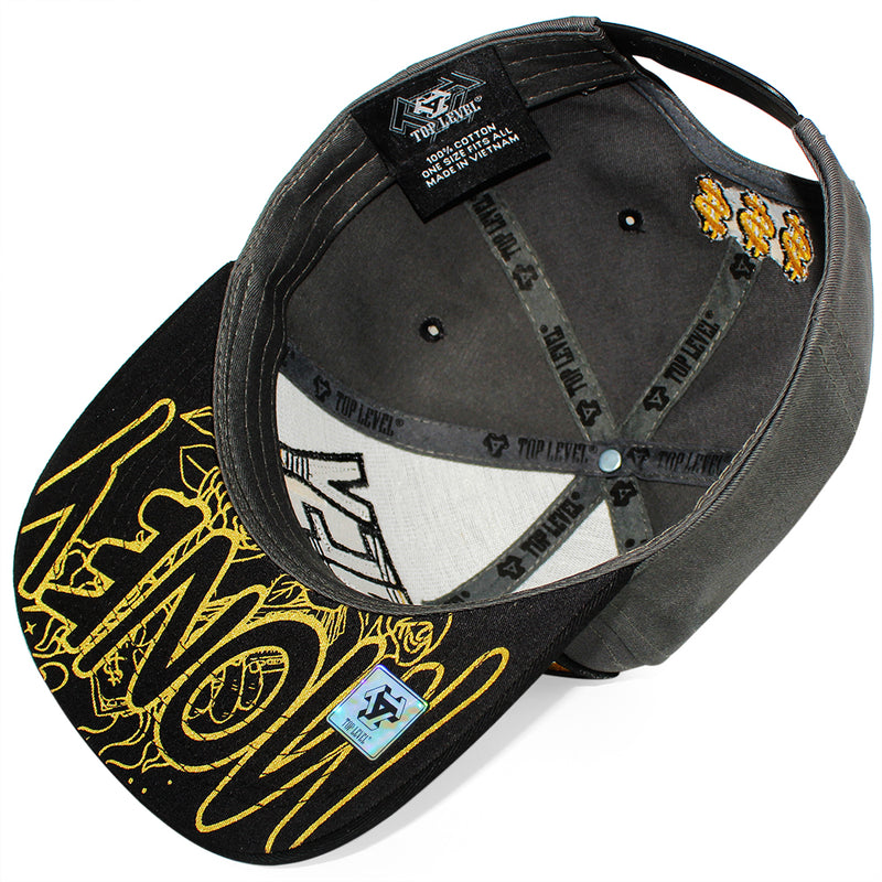 TOP LEVEL : MONEY | Bill Sublimation Patch Design Snapback Cap