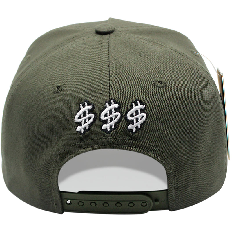 TOP LEVEL : MONEY | Dollar Sign with Rubber Patch Design Snapback Cap