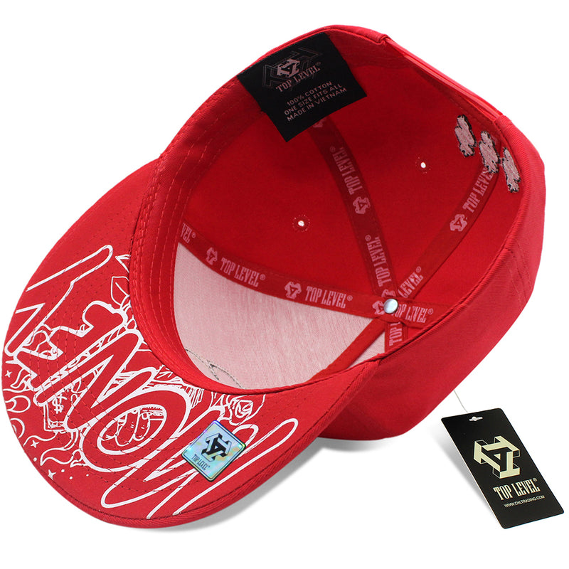 TOP LEVEL : MONEY | Dollar Sign with Rubber Patch Design Snapback Cap