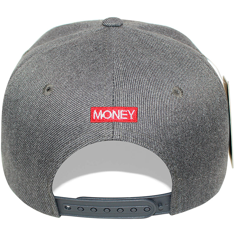 TOP LEVEL : MONEY | Embroidered Give Me Money Verbiage Design Snapback Cap