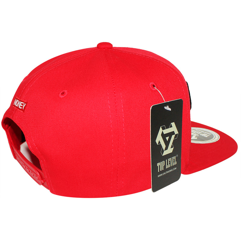 TOP LEVEL : MONEY | Embroidered Give Me Money Verbiage Design Snapback Cap