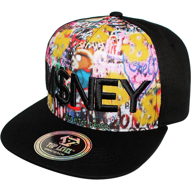 TOP LEVEL : MONEY | Graffiti Art with Cool Bear Sublimation Design Snapback Cap