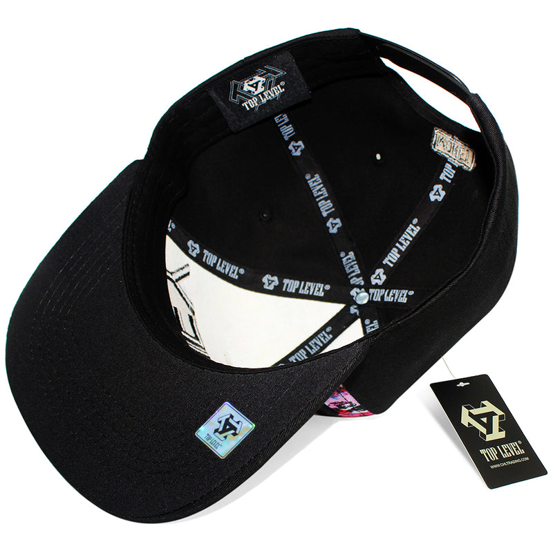 TOP LEVEL : MONEY | Graffiti Art with Cool Bear Sublimation Design Snapback Cap