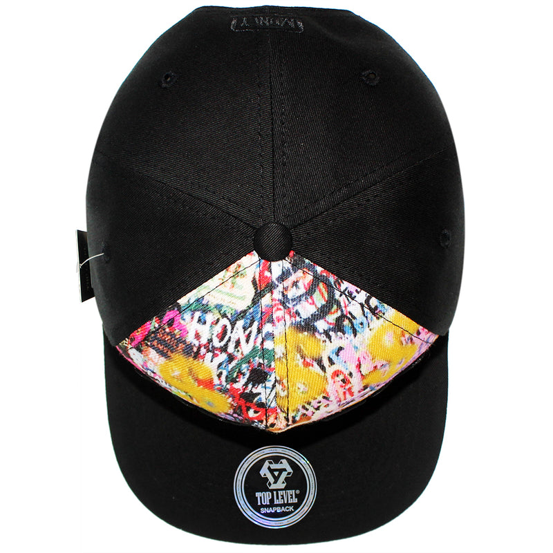 TOP LEVEL : MONEY | Graffiti Art with Cool Bear Sublimation Design Snapback Cap