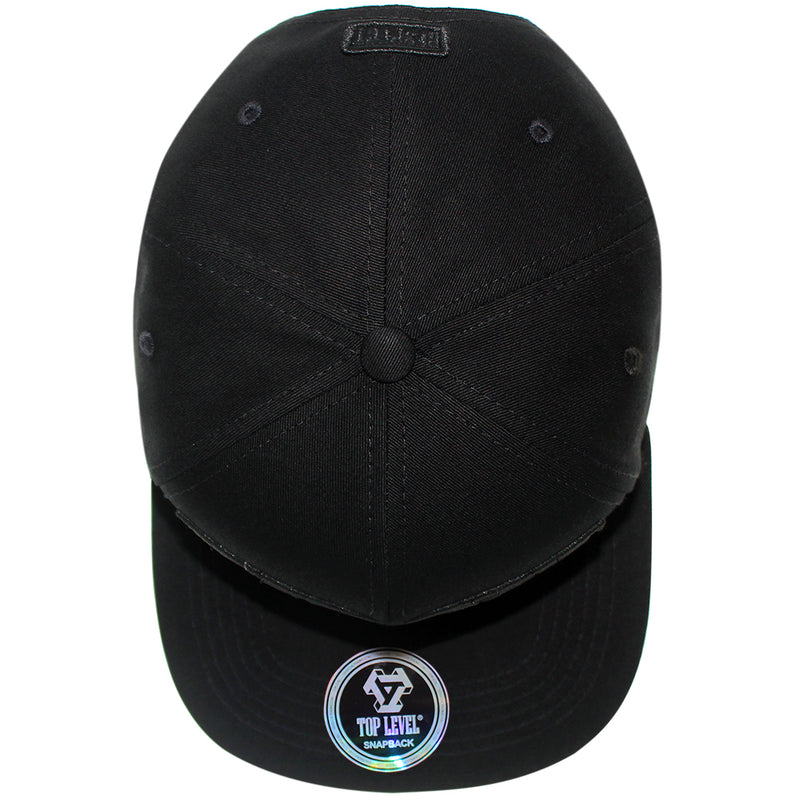 TOP LEVEL : RESPECT | Front-raised Verbiage Design Snapback Cap