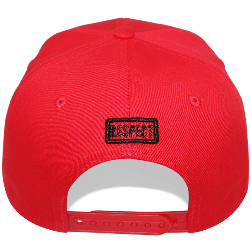 TOP LEVEL : RESPECT | Front-raised Verbiage Design Snapback Cap