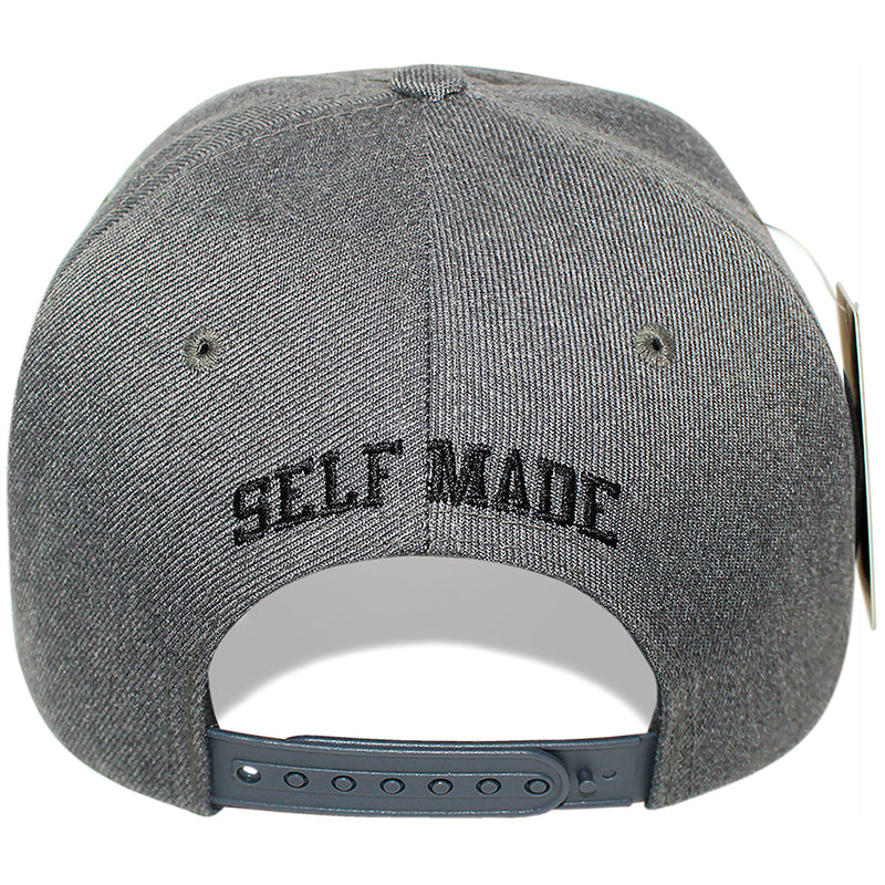 TOP LEVEL : SELF MADE | Verbiage with All-over Bill Print Design Snapback Cap