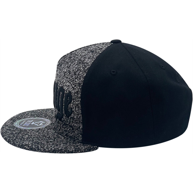 TOP LEVEL : SAVAGE | Verbiage with Two-tone Wool Fabric Design Snapback Cap