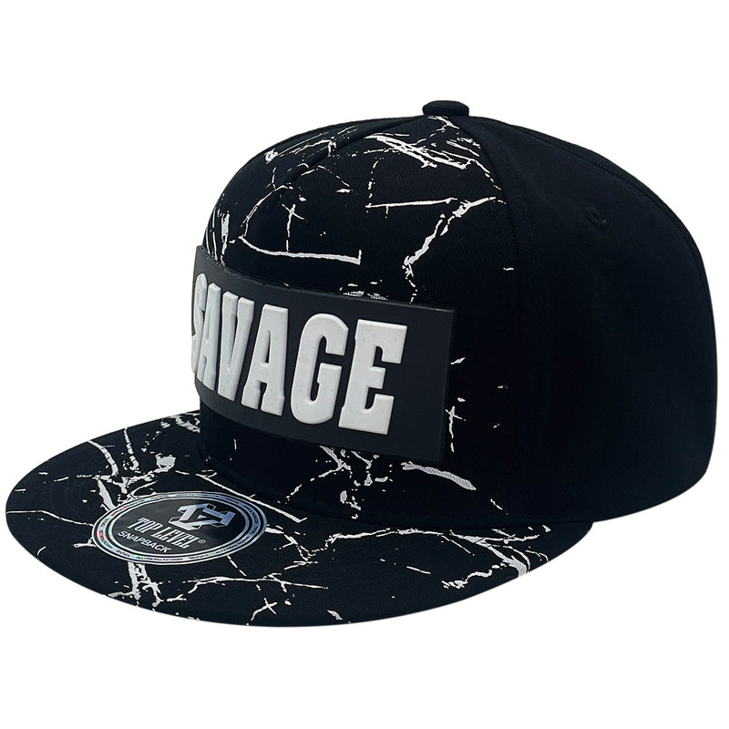 TOP LEVEL : SAVAGE | Tow Layers Rubber Patch Design Snapback Cap