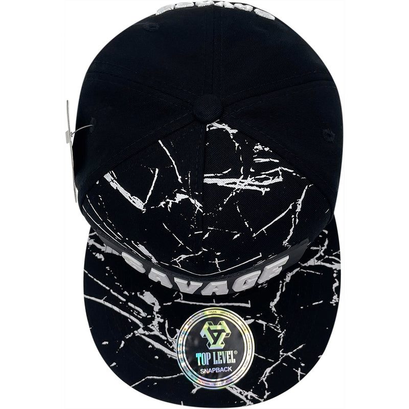 TOP LEVEL : SAVAGE | Tow Layers Rubber Patch Design Snapback Cap