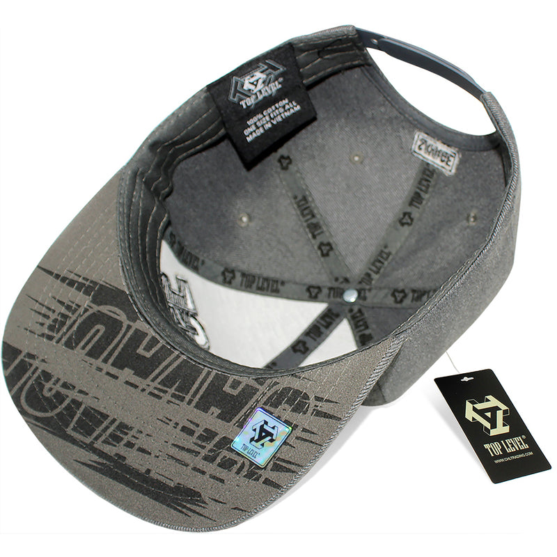 TOP LEVEL : SAVAGE | Verbiage with Marble Pattern Print Design Snapback Cap