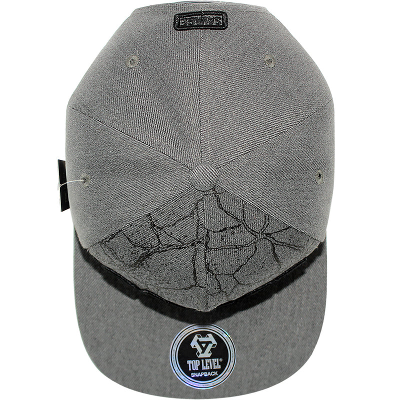 TOP LEVEL : SAVAGE | Verbiage with Marble Pattern Print Design Snapback Cap