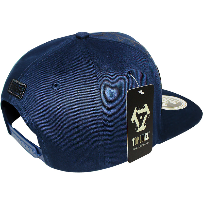 TOP LEVEL : SAVAGE | Verbiage with Marble Pattern Print Design Snapback Cap