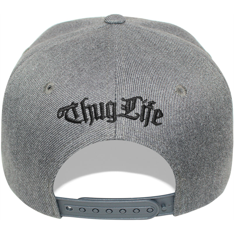 TOP LEVEL : THUG LIFE | Verbiage Design with Marble Print Design Snapback Cap