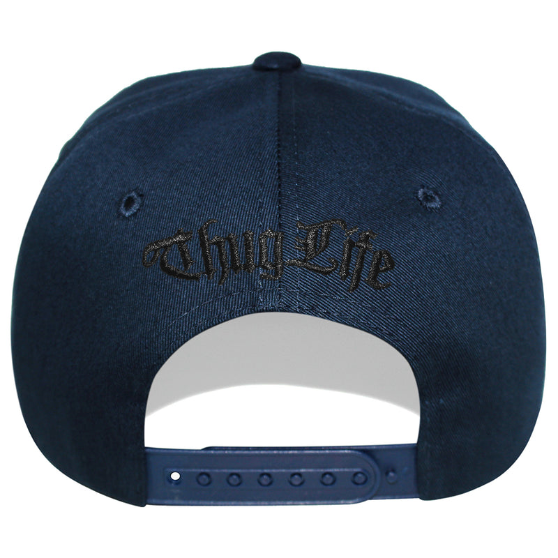 TOP LEVEL : THUG LIFE | Verbiage Design with Marble Print Design Snapback Cap