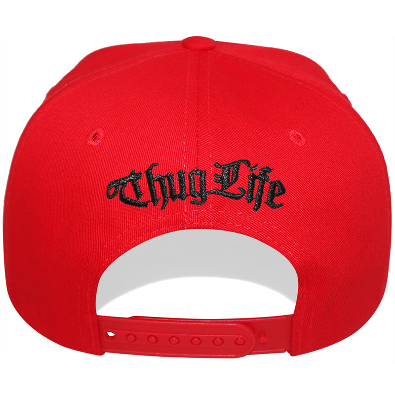 TOP LEVEL : THUG LIFE | Verbiage Design with Marble Print Design Snapback Cap