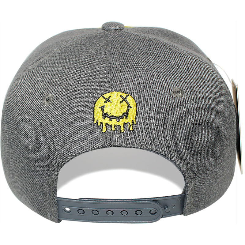 TOP LEVEL : SMILE | Drippin' Smiley Face with All-over Print Design Snapback Cap