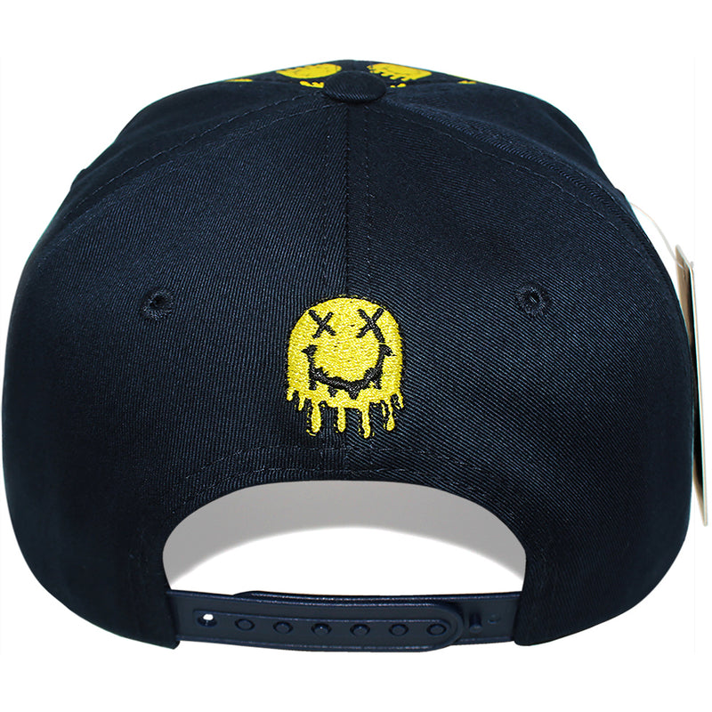 TOP LEVEL : SMILE | Drippin' Smiley Face with All-over Print Design Snapback Cap